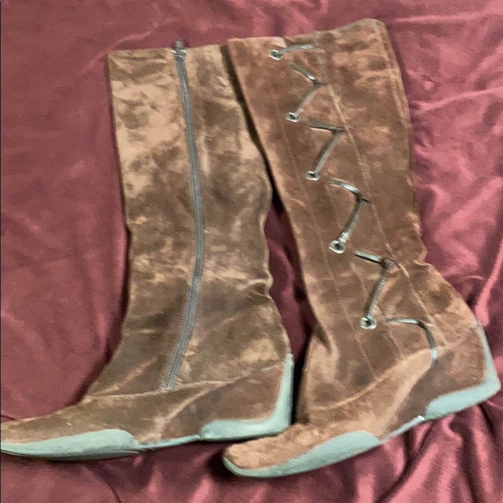 Aerosoles chocolate brown suede boots